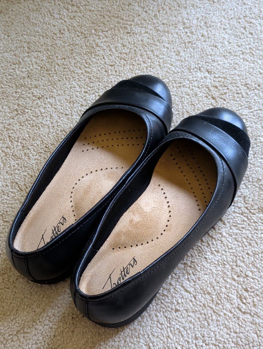 Black Trotters Ballet Flats